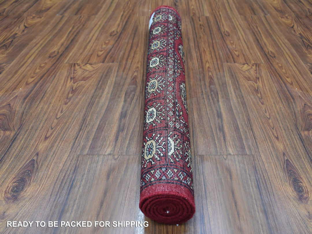 3'0" x 4'10" New Hand Knotted Red Wool Rectangle Oriental Rug - MOA10269227