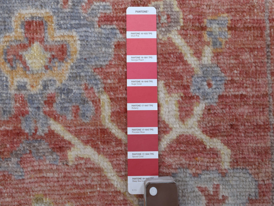 3'1" x 19'8" New Hand Knotted Pink Wool Runner Oriental Rug - MOA10269337