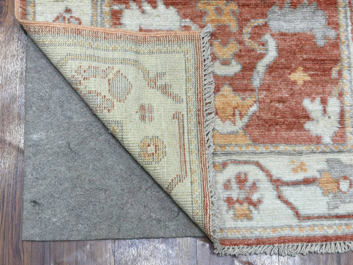 2'8" x 12'0" New Hand Knotted Orange Wool Runner Oriental Rug - MOA10269391