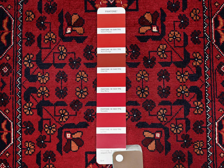 2'3" x 5'4" New Hand Knotted Red Wool Runner Oriental Rug - MOA102693