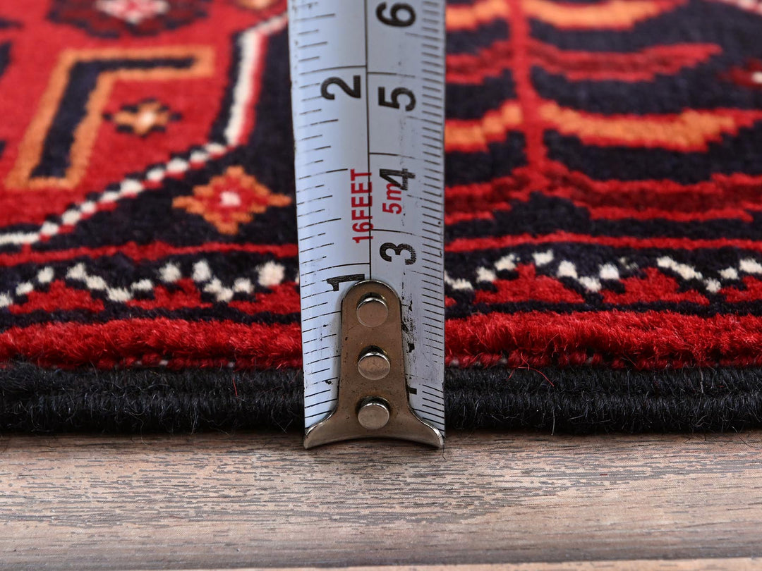 2'3" x 5'4" New Hand Knotted Red Wool Runner Oriental Rug - MOA102693