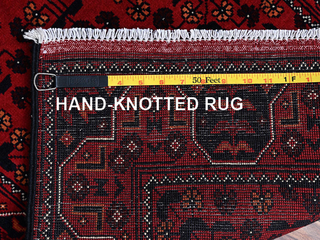 2'3" x 5'4" New Hand Knotted Red Wool Runner Oriental Rug - MOA102693