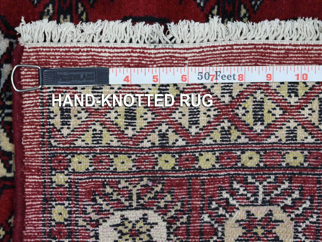 2'6" x 4'3" New Hand Knotted Red Wool Rectangle Oriental Rug - MOA10269447