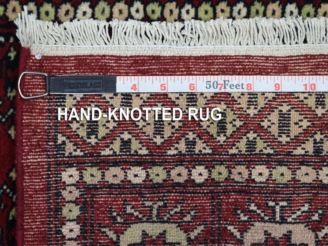2'6" x 4'10" New Hand Knotted Red Wool Rectangle Oriental Rug - MOA10269449