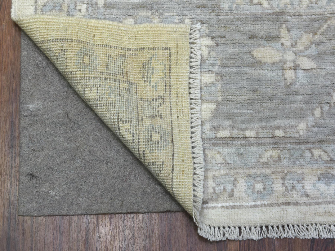 8'0" x 9'10" New Hand Knotted Ivory Wool Rectangle Oriental Rug - MOA10269634