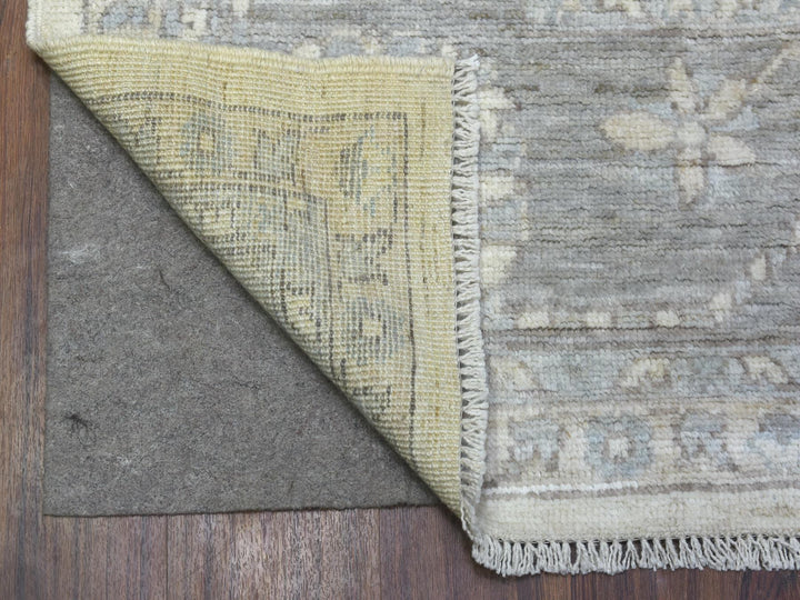 8'0" x 9'10" New Hand Knotted Ivory Wool Rectangle Oriental Rug - MOA10269634