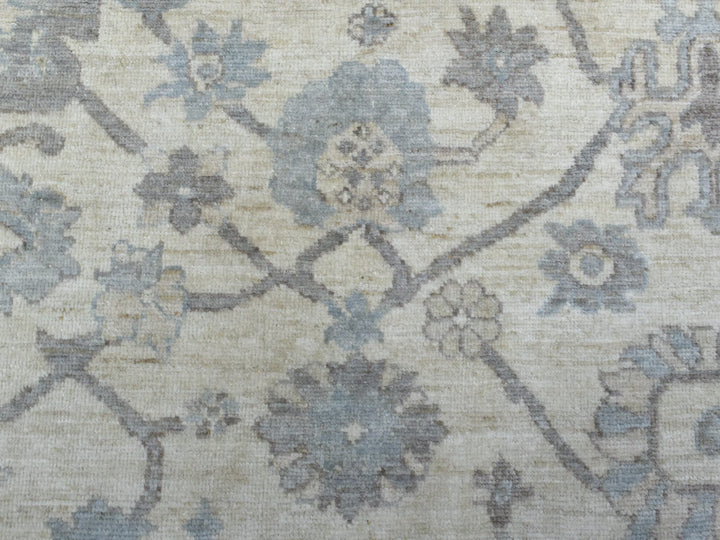 8'0" x 9'10" New Hand Knotted Ivory Wool Rectangle Oriental Rug - MOA10269634