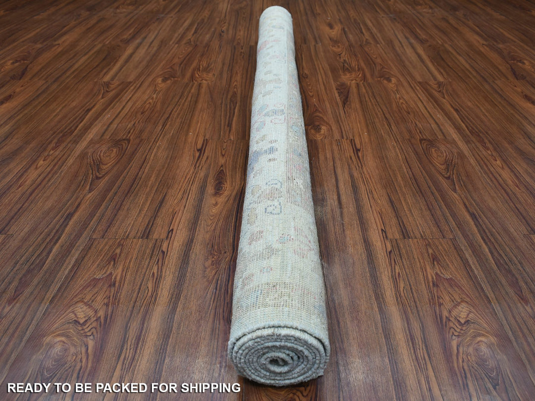 5'10" x 8'9" New Hand Knotted Green Wool Rectangle Oriental Rug - MOA10269698