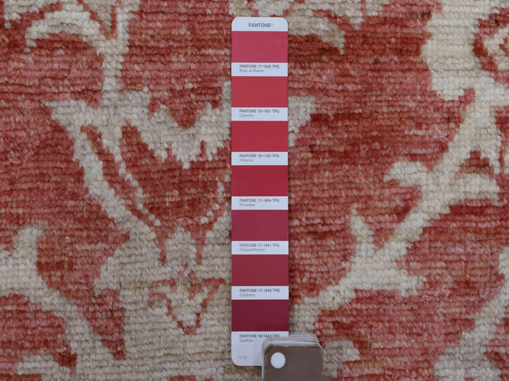 4'0" x 6'1" New Hand Knotted Red Wool Rectangle Oriental Rug - MOA10269725