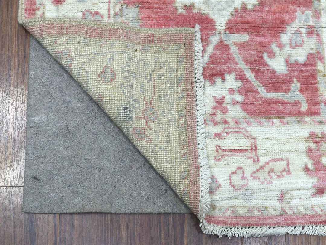 2'9" x 11'6" New Hand Knotted Red Wool Runner Oriental Rug - MOA10269854
