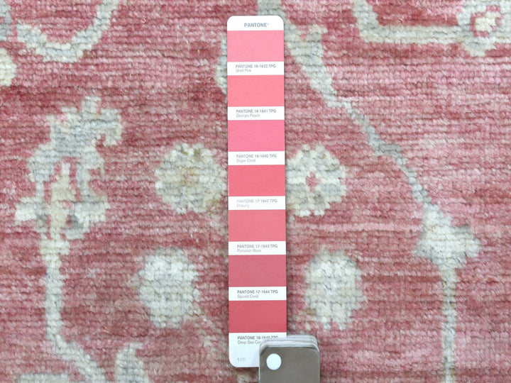 2'9" x 11'6" New Hand Knotted Red Wool Runner Oriental Rug - MOA10269854