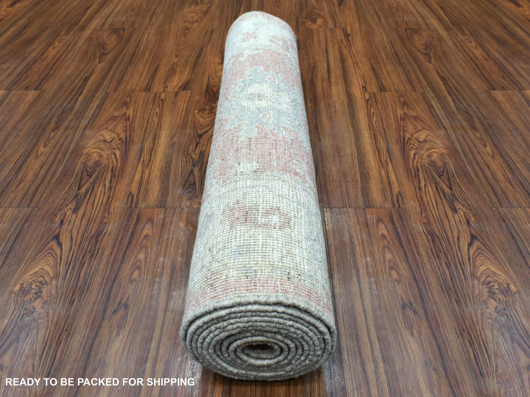 2'9" x 11'6" New Hand Knotted Red Wool Runner Oriental Rug - MOA10269854
