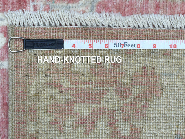 2'9" x 11'6" New Hand Knotted Red Wool Runner Oriental Rug - MOA10269854