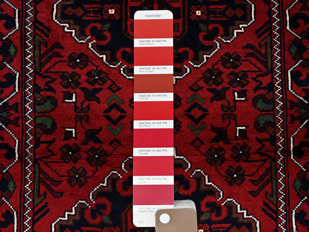2'4" x 5'8" New Hand Knotted Red Wool Runner Oriental Rug - MOA102698