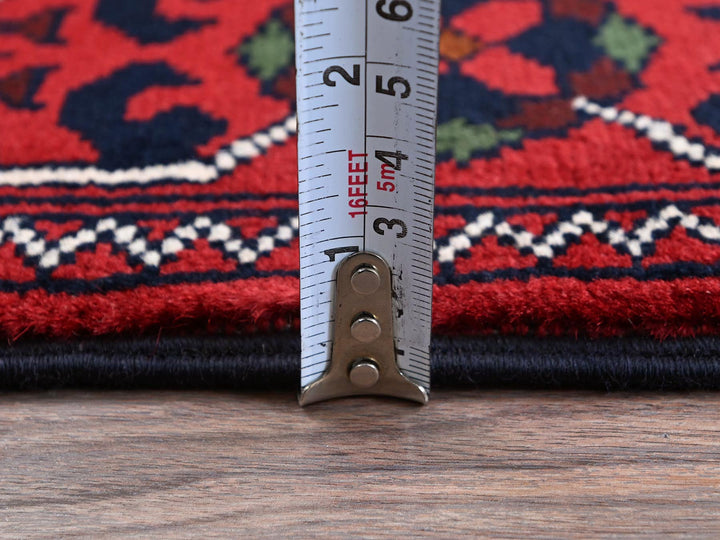 2'4" x 5'8" New Hand Knotted Red Wool Runner Oriental Rug - MOA102698
