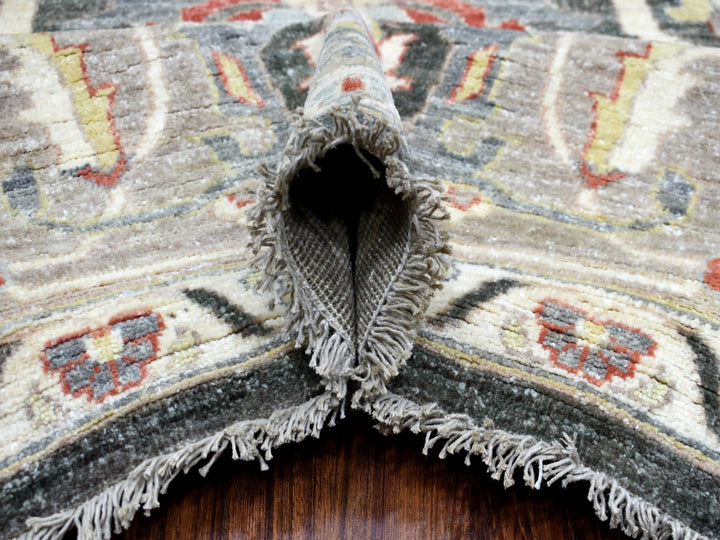 9'3" x 11'9" New Hand Knotted Black Wool Rectangle Oriental Rug - MOA10269938