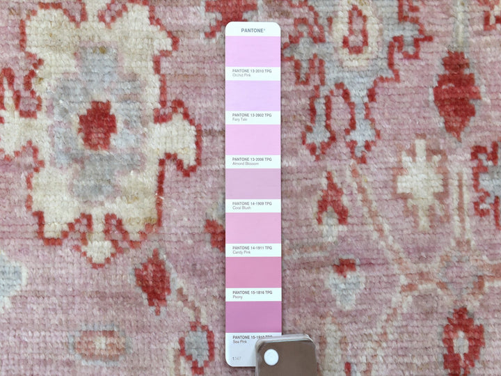 4'1" x 5'10" New Hand Knotted Pink Wool Rectangle Oriental Rug - MOA10269946