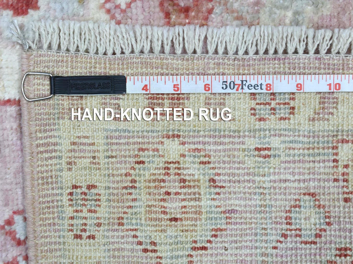 4'1" x 5'10" New Hand Knotted Pink Wool Rectangle Oriental Rug - MOA10269946