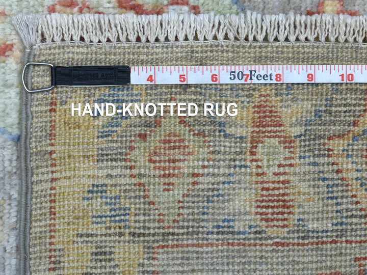 6'0" x 8'8" New Hand Knotted Grey Wool Rectangle Oriental Rug - MOA10270065
