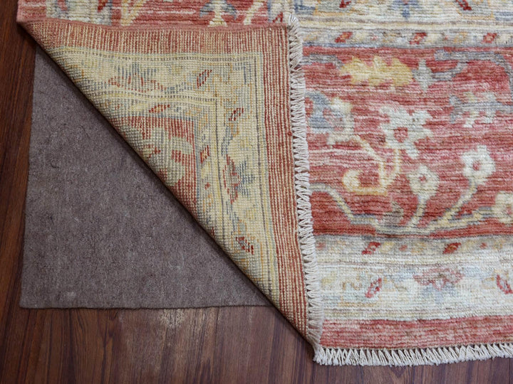 11'9" x 14'8" New Hand Knotted Pink Wool Rectangle Oriental Rug - MOA10270140