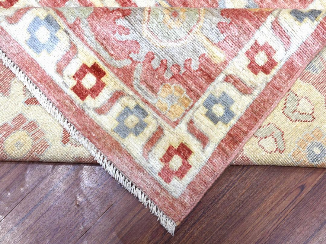 11'7" x 14'6" New Hand Knotted Red Wool Rectangle Oriental Rug - MOA10270194