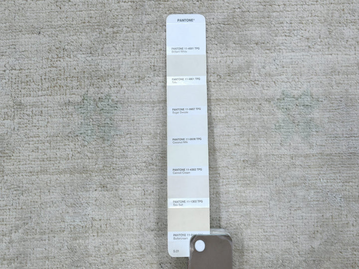2'7" x 5'10" New Hand Knotted Ivory Wool Runner Oriental Rug - MOA10270268