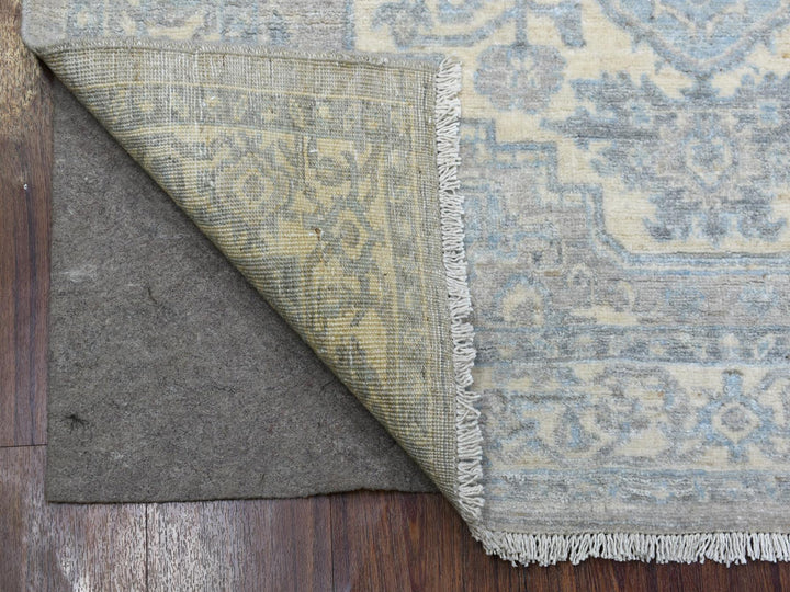 4'0" x 5'3" New Hand Knotted Beige Wool Rectangle Oriental Rug - MOA10270383