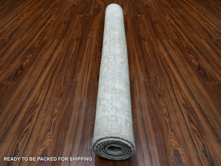 4'0" x 5'3" New Hand Knotted Beige Wool Rectangle Oriental Rug - MOA10270383