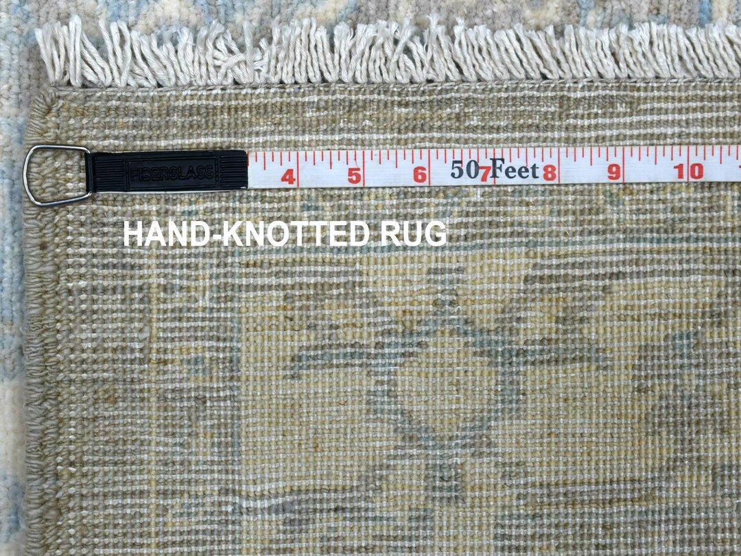 4'0" x 5'3" New Hand Knotted Beige Wool Rectangle Oriental Rug - MOA10270383