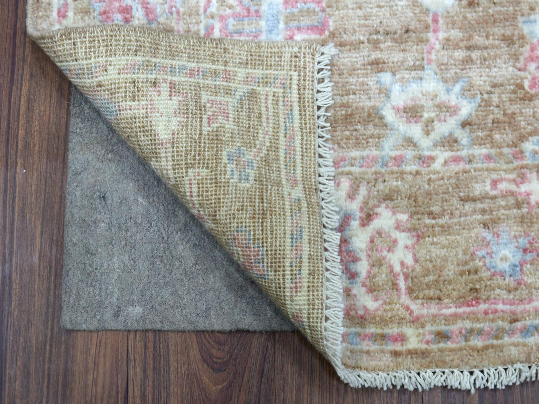 3'1" x 5'0" New Hand Knotted Brown Wool Rectangle Oriental Rug - MOA10270544
