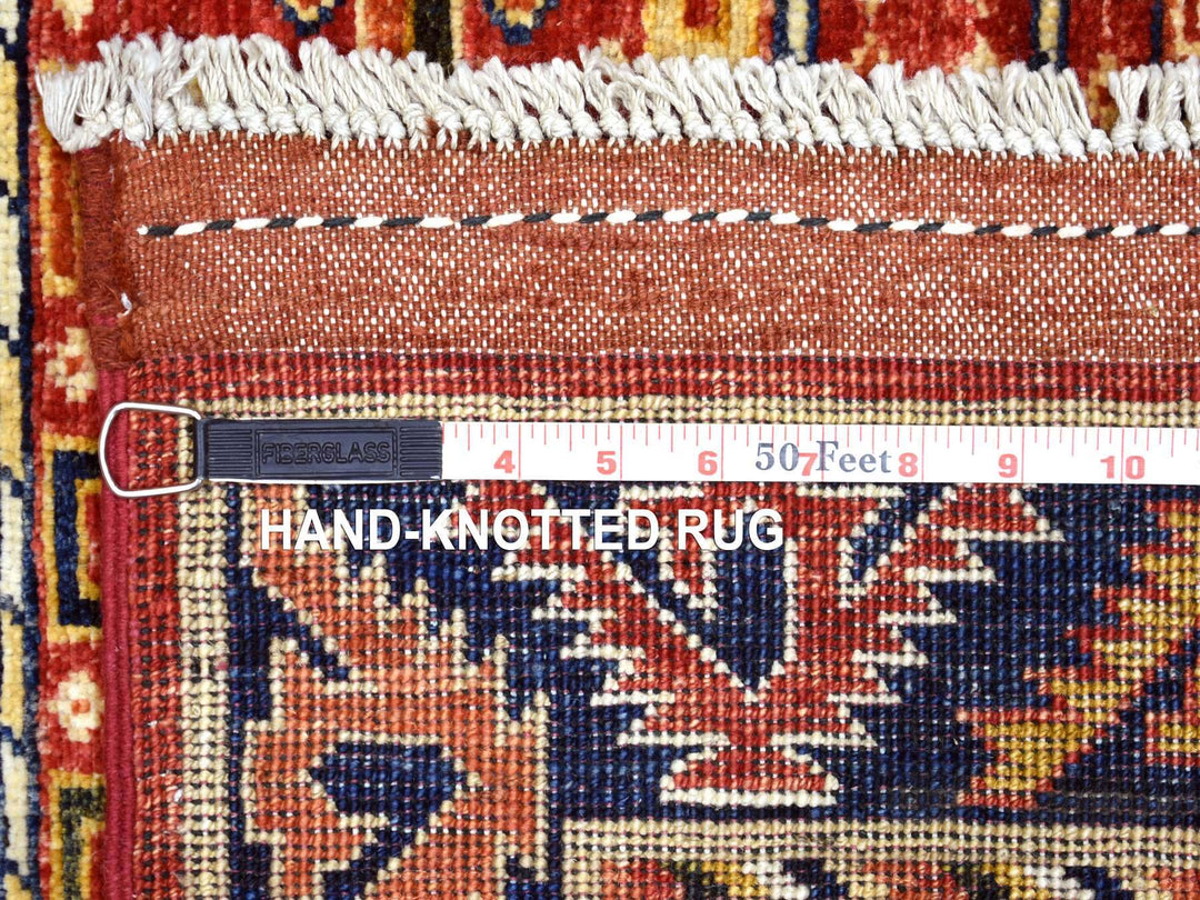 2'8" x 9'7" New Hand Knotted Red Wool Runner Oriental Rug - MOA10270618