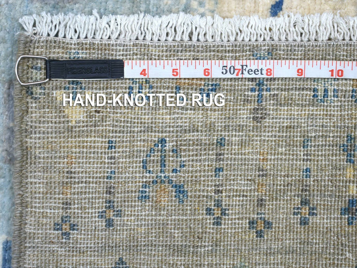 4'0" x 5'9" New Hand Knotted Grey Wool Rectangle Oriental Rug - MOA10270699