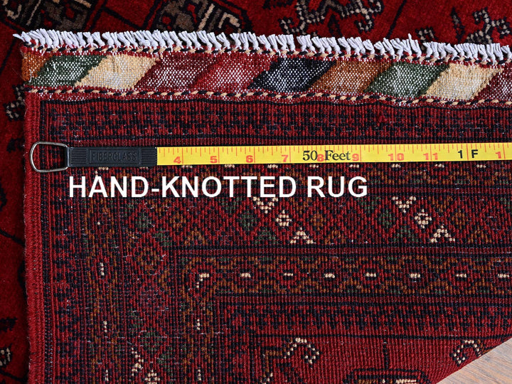 2'9" x 4'1" New Hand Knotted Red Wool Rectangle Oriental Rug - MOA102706