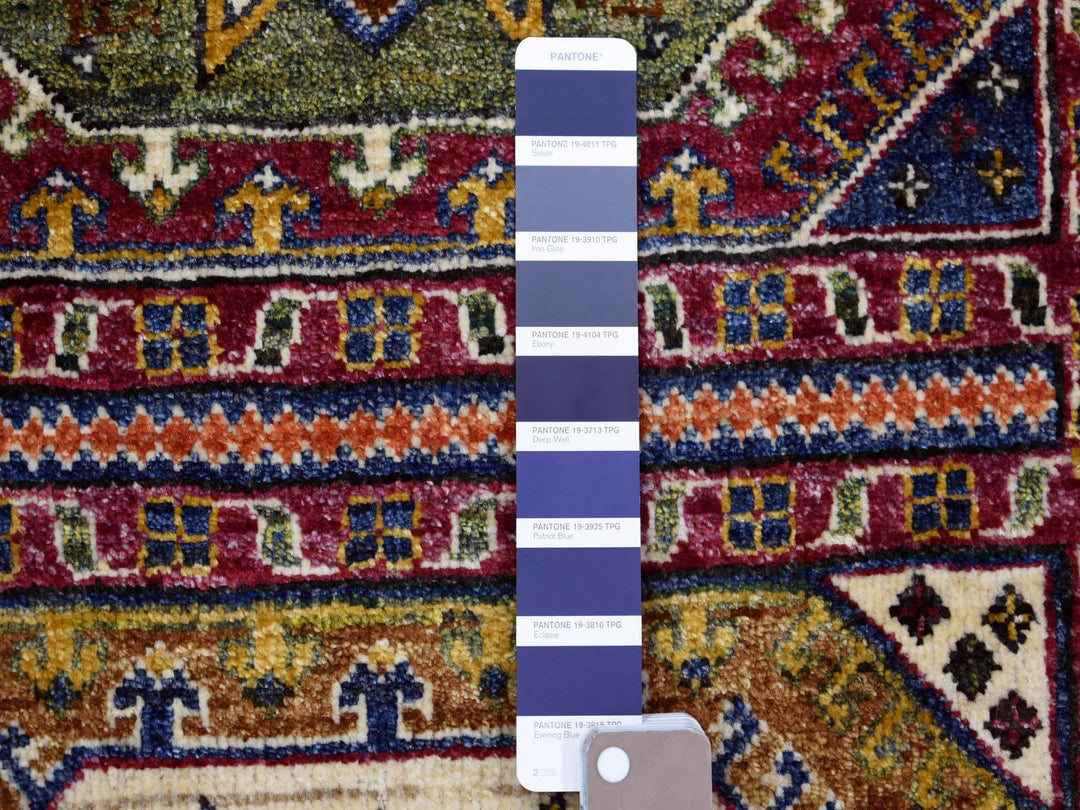 2'0" x 3'0" New Hand Knotted Blue Wool Rectangle Oriental Rug - MOA10270762