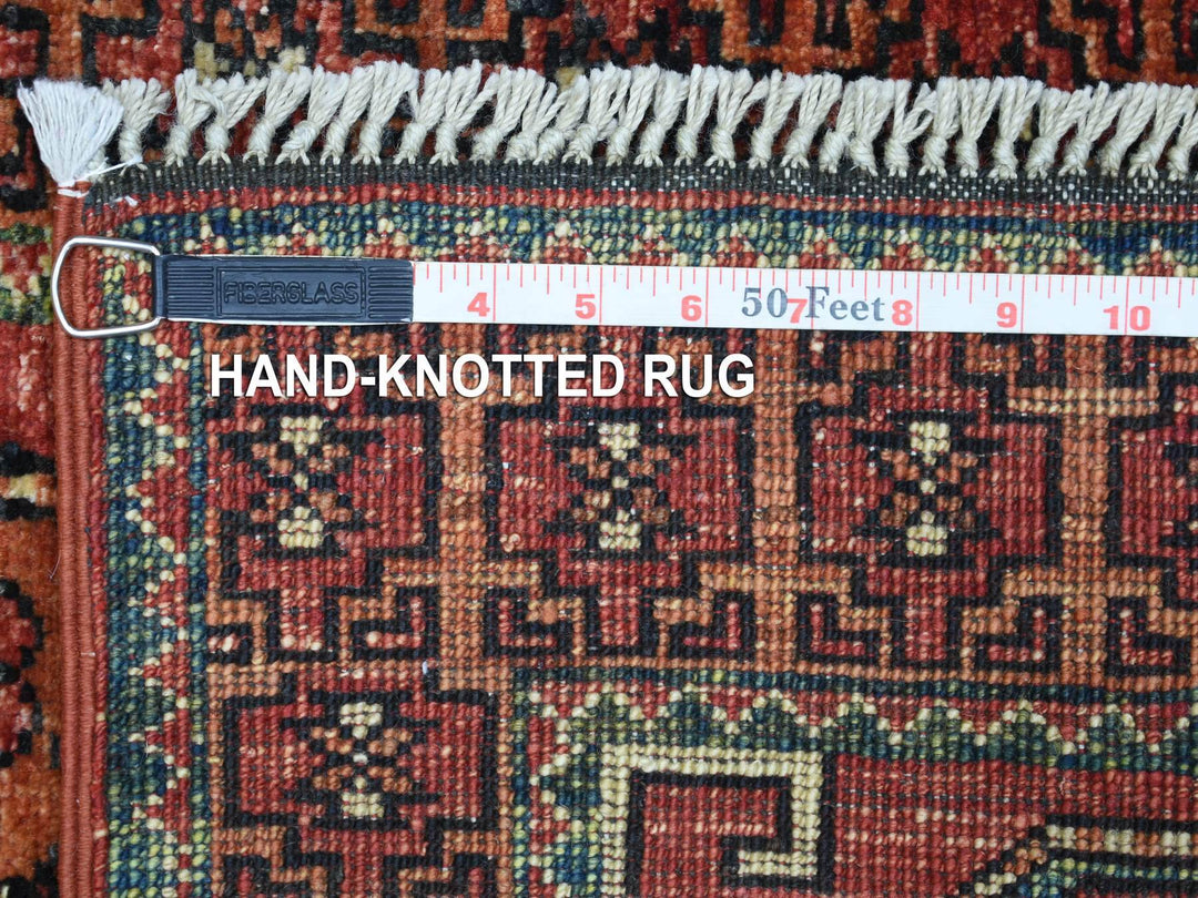 2'0" x 3'0" New Hand Knotted Red Wool Rectangle Oriental Rug - MOA10270773