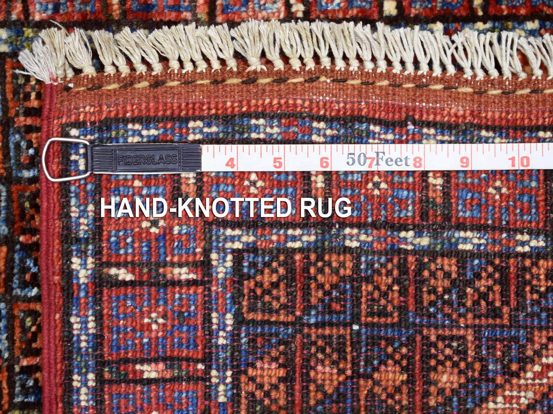 2'0" x 3'1" New Hand Knotted Red Wool Rectangle Oriental Rug - MOA10270817