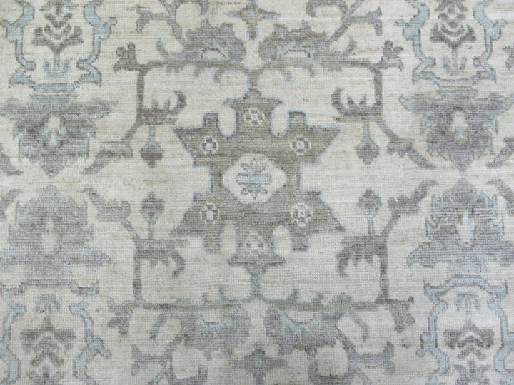 8'1" x 10'0" New Hand Knotted Ivory Wool Rectangle Oriental Rug - MOA10270860