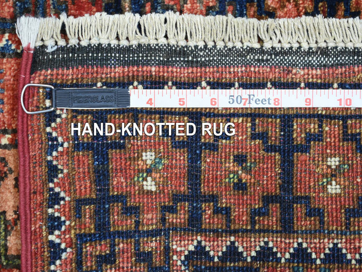 2'1" x 2'10" New Hand Knotted Red Wool Rectangle Oriental Rug - MOA10271022
