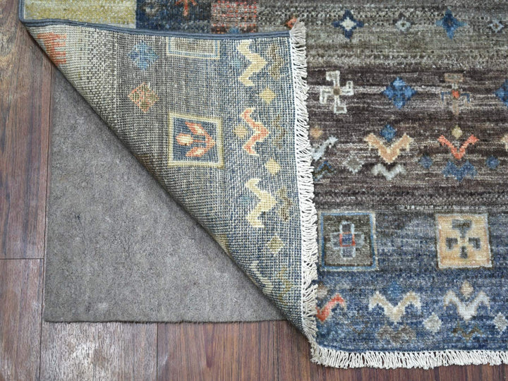 4'0" x 6'0" New Hand Knotted Grey Wool Rectangle Oriental Rug - MOA10271030