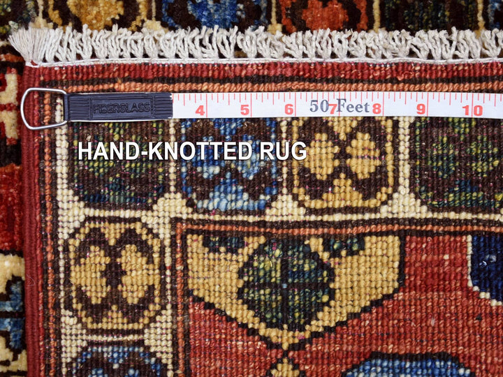 1'10" x 3'0" New Hand Knotted Red Wool Rectangle Oriental Rug - MOA10271048