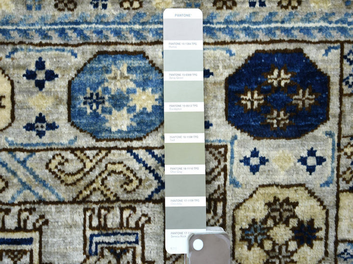 3'3" x 4'10" New Hand Knotted Grey Wool Rectangle Oriental Rug - MOA10271071