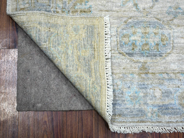 3'3" x 4'10" New Hand Knotted Grey Wool Rectangle Oriental Rug - MOA10271162