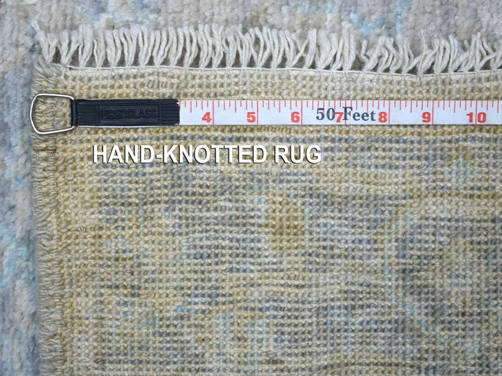 3'3" x 4'10" New Hand Knotted Grey Wool Rectangle Oriental Rug - MOA10271162