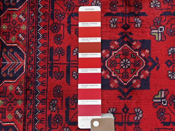 2'7" x 4'5" New Hand Knotted Red Wool Rectangle Oriental Rug - MOA102712