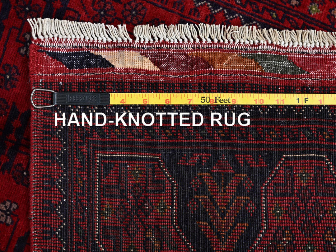 2'7" x 4'5" New Hand Knotted Red Wool Rectangle Oriental Rug - MOA102712