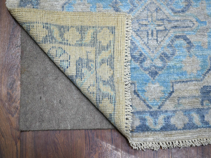 3'1" x 11'9" New Hand Knotted Grey Wool Runner Oriental Rug - MOA10271329