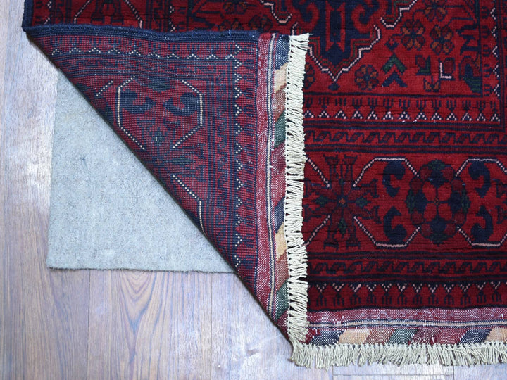 2'7" x 13'0" New Hand Knotted Red Wool Runner Oriental Rug - MOA10271372