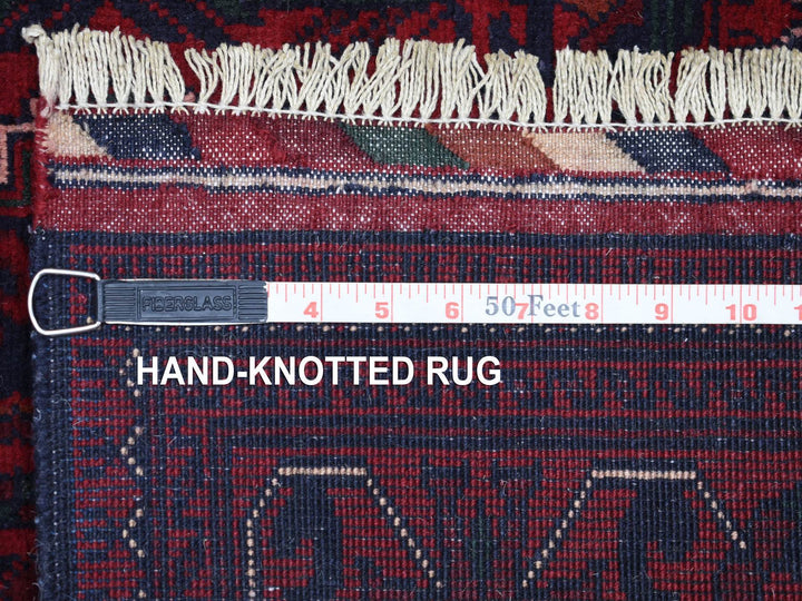 2'7" x 13'0" New Hand Knotted Red Wool Runner Oriental Rug - MOA10271372