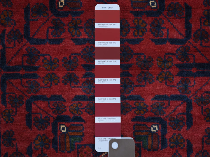 2'7" x 9'7" New Hand Knotted Red Wool Runner Oriental Rug - MOA10271373