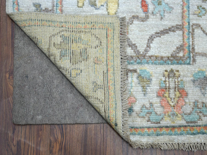 2'6" x 16'1" New Hand Knotted Grey Wool Runner Oriental Rug - MOA10271412